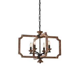 Eirikuvyi Suspension Vintage Créativité en Métal Et Bois Lanterne
