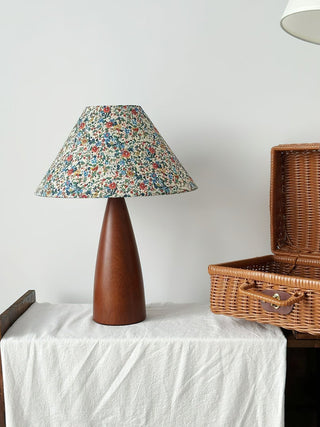 Ber Vintage Lampe de Table en Bois