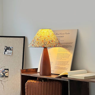 Ber Vintage Lampe de Table en Bois