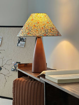 Ber Vintage Lampe de Table en Bois