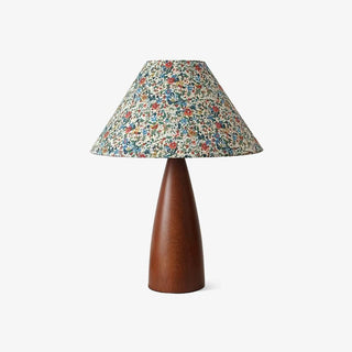 Ber Vintage Lampe de Table en Bois