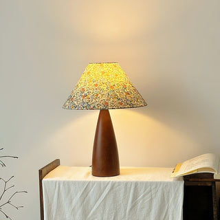Ber Vintage Lampe de Table en Bois