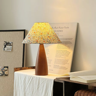Ber Vintage Lampe de Table en Bois