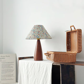 Ber Vintage Lampe de Table en Bois