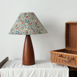 Ber Vintage Lampe de Table en Bois
