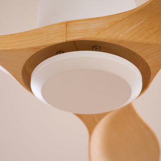 Ventilateur de plafond Meren en bois minimaliste
