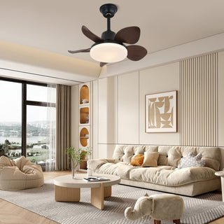 Plafonnier Ventilateur Veyra Moderne en Bois
