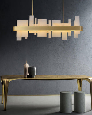 Lustra Lustre en Cuivre Acrylique Salle à Manger