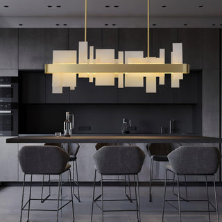 Lustra Lustre en Cuivre Acrylique Salle à Manger