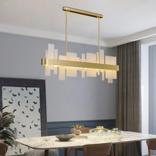 Lustra Lustre en Cuivre Acrylique Salle à Manger