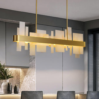 Lustra Lustre en Cuivre Acrylique Salle à Manger