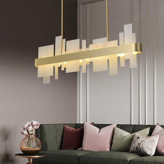 Lustra Lustre en Cuivre Acrylique Salle à Manger