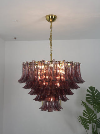 Amethyst Bloom Chandelier-Neutral Decor