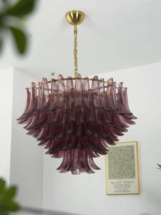 Amethyst Bloom Chandelier-Neutral Decor