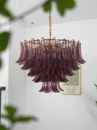 Amethyst Bloom Chandelier-Neutral Decor