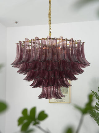 Amethyst Bloom Chandelier-Neutral Decor