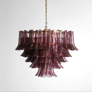 Amethyst Bloom Chandelier-Neutral Decor