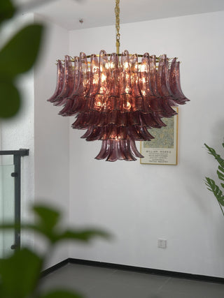 Amethyst Bloom Chandelier-Neutral Decor