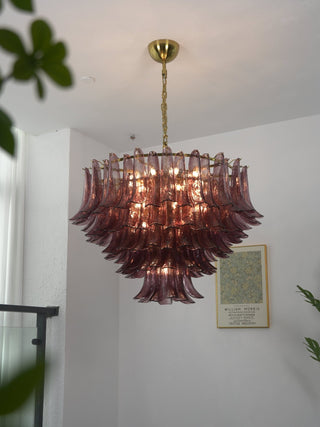 Amethyst Bloom Chandelier-Neutral Decor
