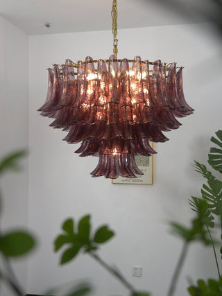 Amethyst Bloom Chandelier-Neutral Decor