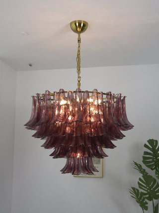 Amethyst Bloom Chandelier-Neutral Decor