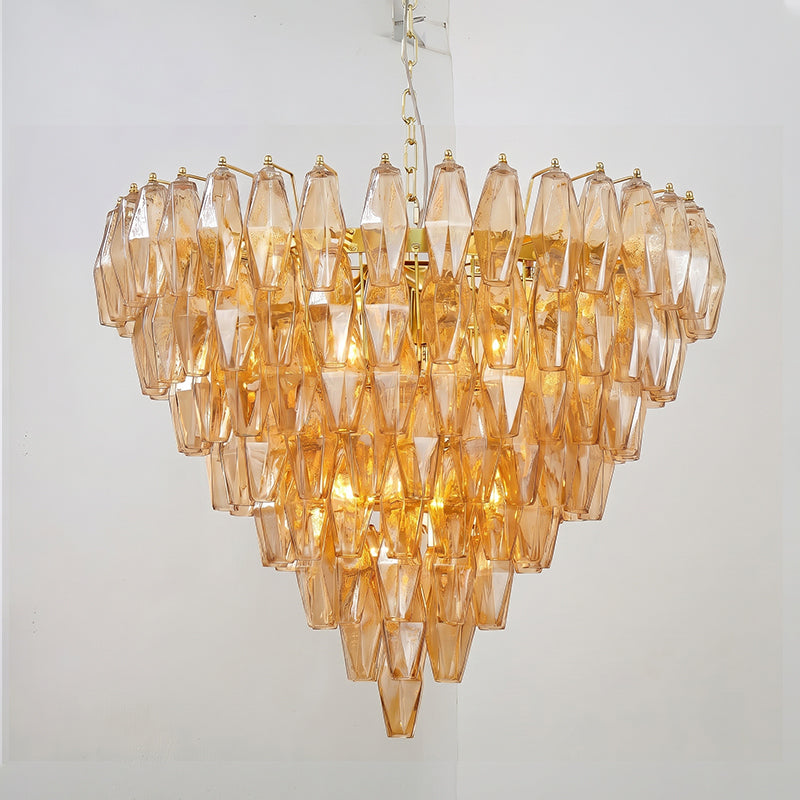 Rosalique Lustre en Verre