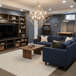 Amos Light Group Chandelier-Neutral Decor