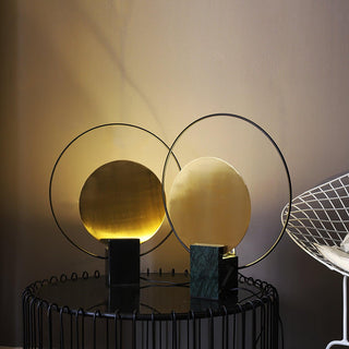 Lirixy Lampe de Table de Table en Marbre Géométrique