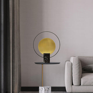 Lirixy Lampe de Table de Table en Marbre Géométrique