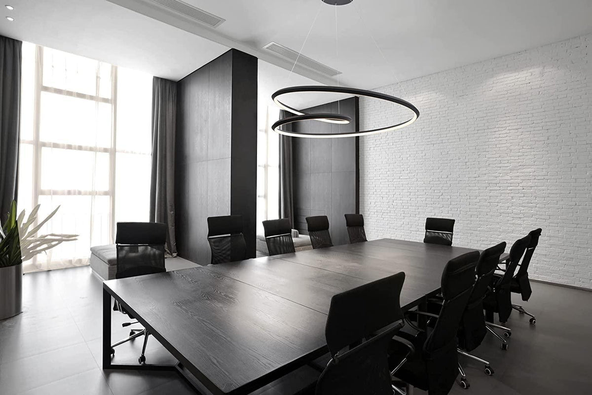 Zoriona Lustre en Aluminium Doré et Verre Opale