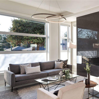 Lustra Lustre en Aluminium Doré et Verre Opale