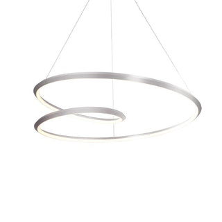 Lustra Lustre en Aluminium Doré et Verre Opale
