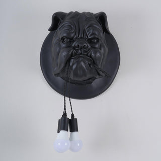 Lustra Applique Murale Sculpture Bulldog Fantaisiste-Luire