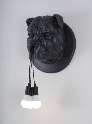Lustra Applique Murale Sculpture Bulldog Fantaisiste-Luire