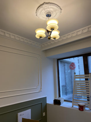 Celeste Lustre Élégant en Verre