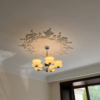 Celeste Lustre Élégant en Verre