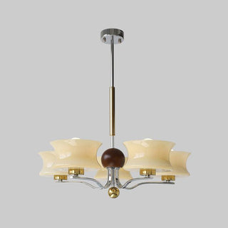 Celeste Lustre Élégant en Verre