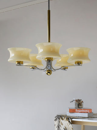 Celeste Lustre Élégant en Verre