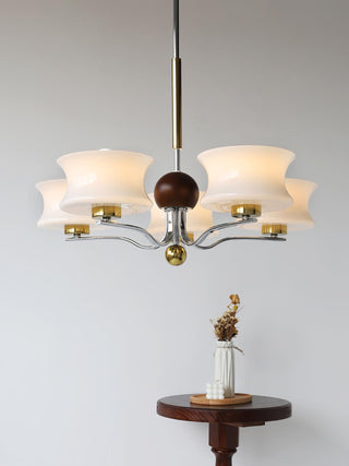 Celeste Lustre Élégant en Verre