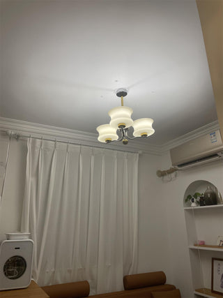Celeste Lustre Élégant en Verre