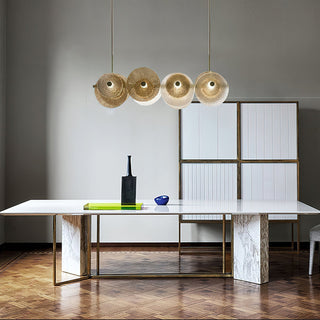 Himinuvyn Lustre en Métal et Cristal Nordique Moderne
