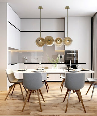 Himinuvyn Lustre en Métal et Cristal Nordique Moderne