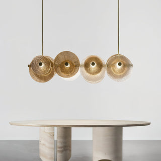 Himinuvyn Lustre en Métal et Cristal Nordique Moderne