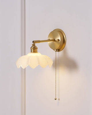 Lotus Applique Murale Verre Art Nordique Orientable