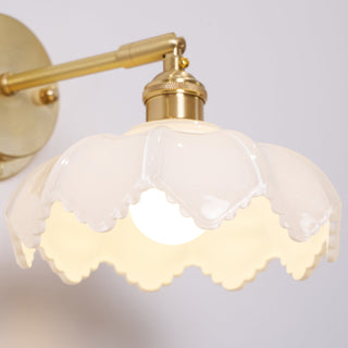 Lotus Applique Murale Verre Art Nordique Orientable