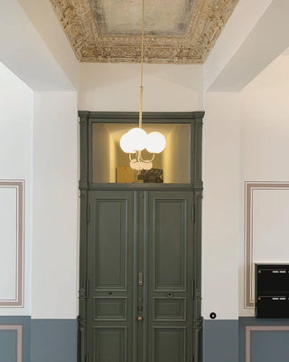 Mirelent Suspension Élégante en Métal et Verre-Luire