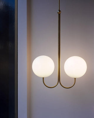 Mirelent Suspension Élégante en Métal et Verre-Luire