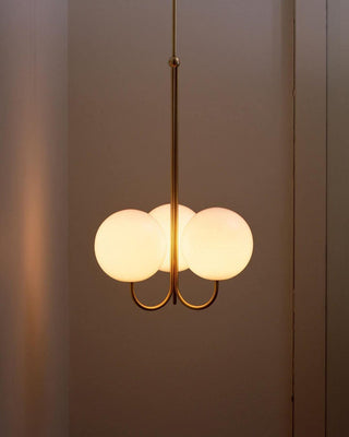 Mirelent Suspension Élégante en Métal et Verre-Luire