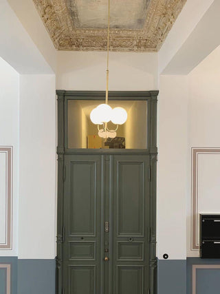 Mirelent Suspension Élégante en Métal et Verre-Luire