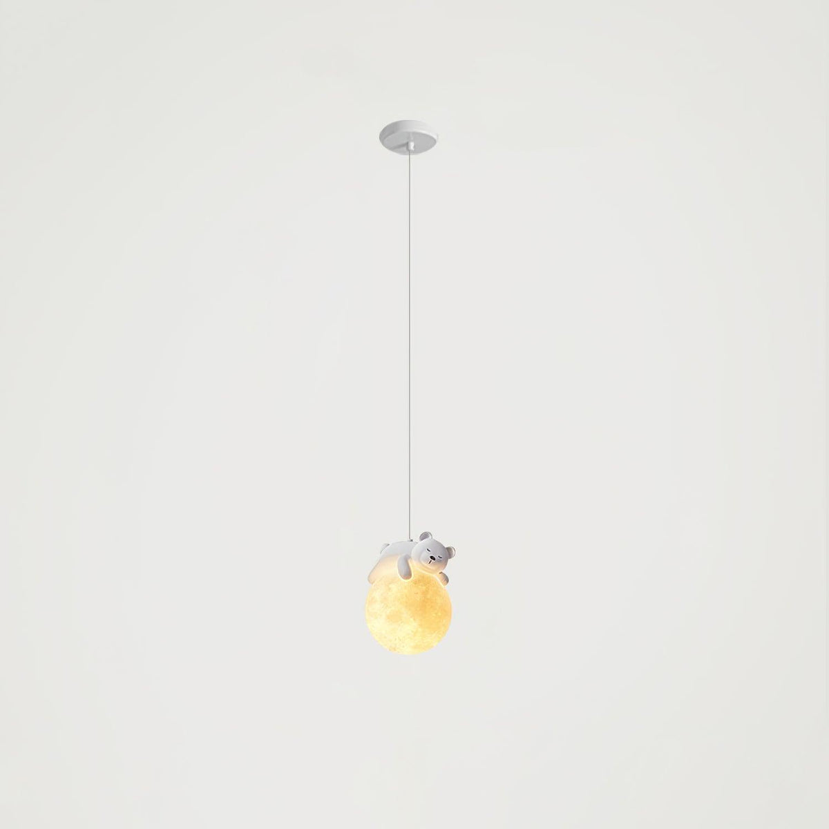 Sorena Suspension Lampe Ours Lune pour Chambre d'Enfant